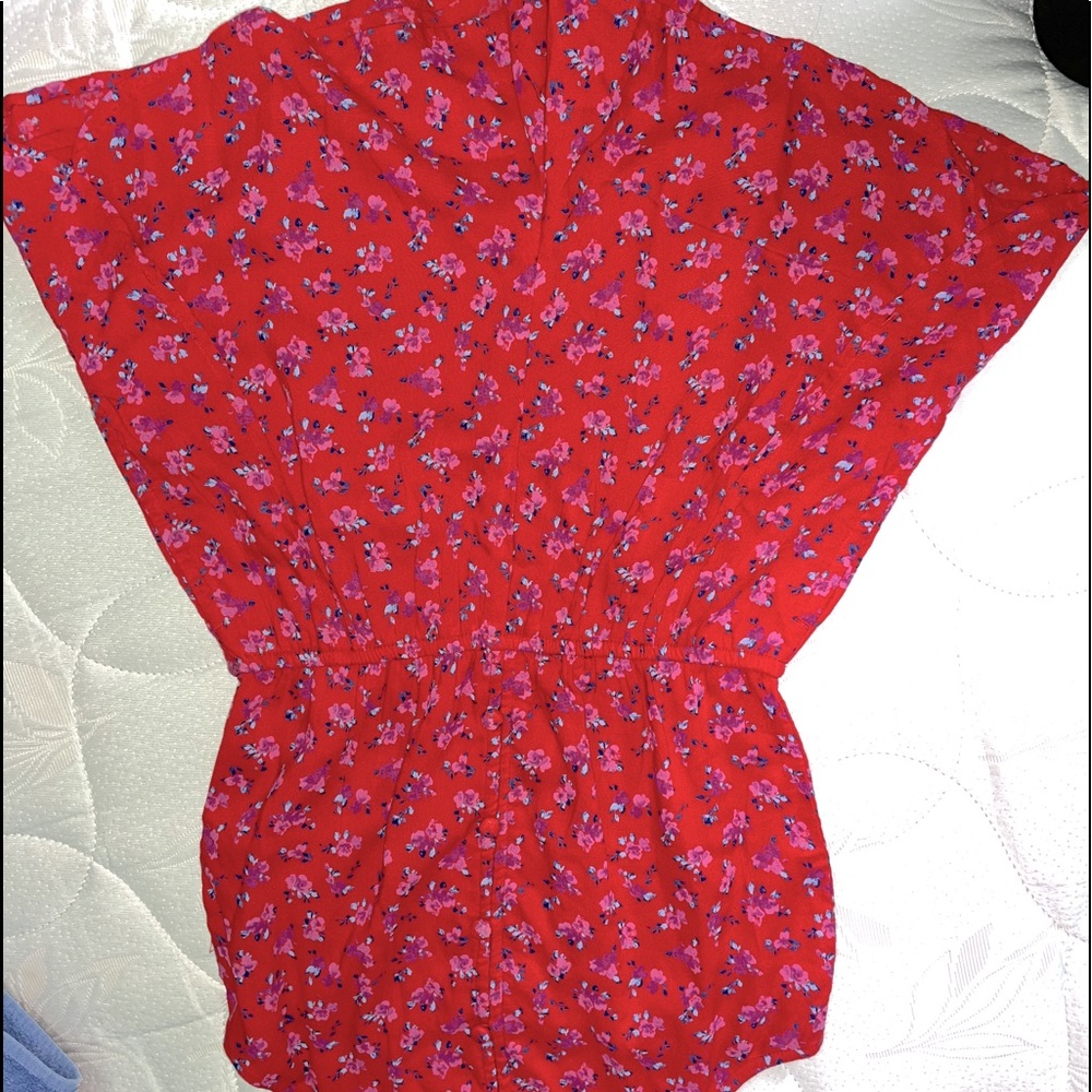 Girls Red and Pink Abercrombie Dress